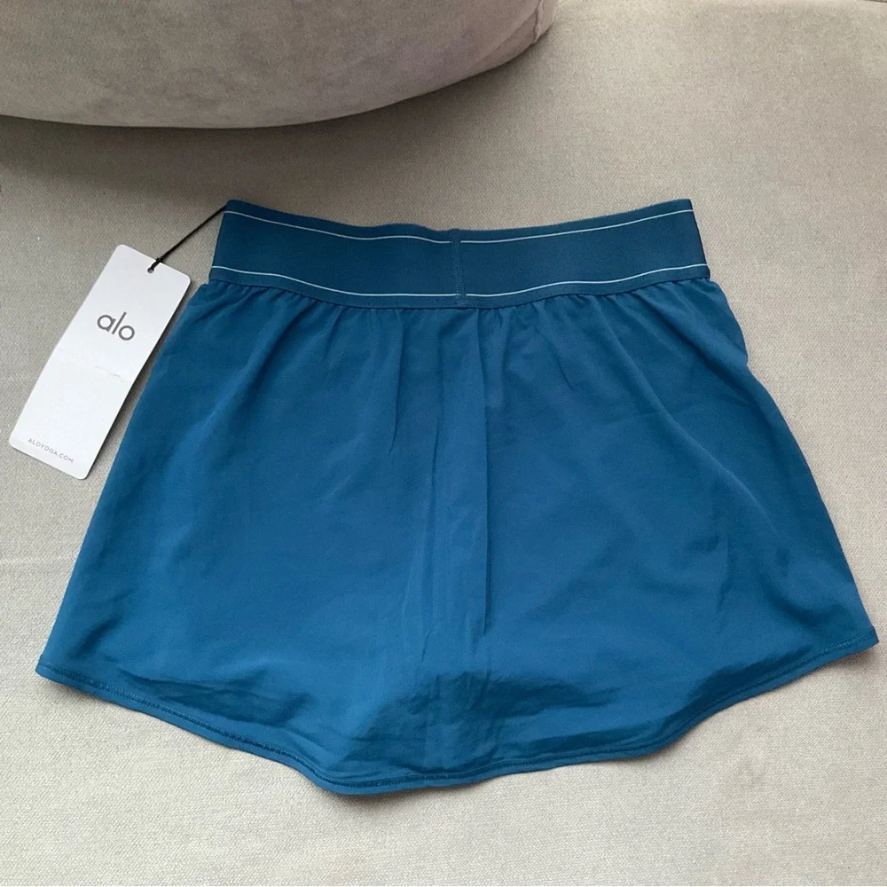 Alo Yoga Match Point Tennis Skirt Eclipse Blue XS